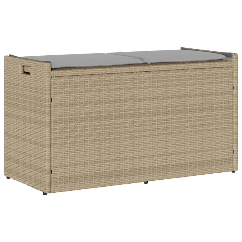 Lauko laikymo suolas su pagalvėlėmis smėlio spalvos 100 cm