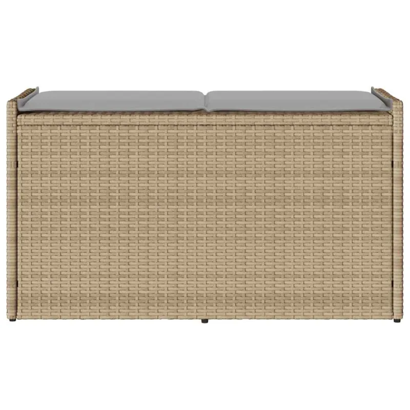 Lauko laikymo suolas su pagalvėlėmis smėlio spalvos 100 cm