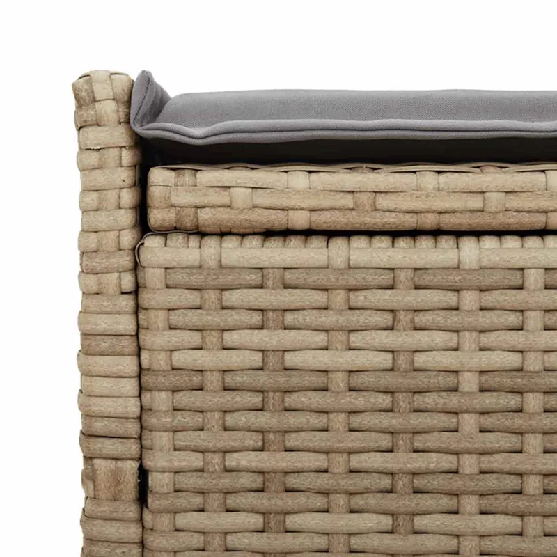 Lauko laikymo suolas su pagalvėlėmis smėlio spalvos 100 cm