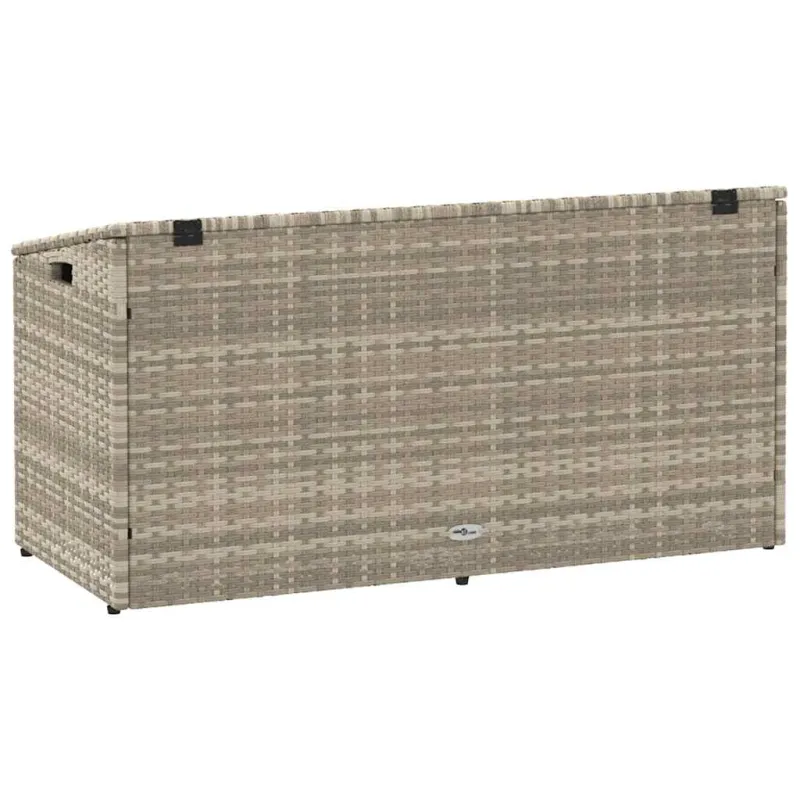 sodo laikymo dėžutė šviesiai pilka 110x50x58 cm poliratanas