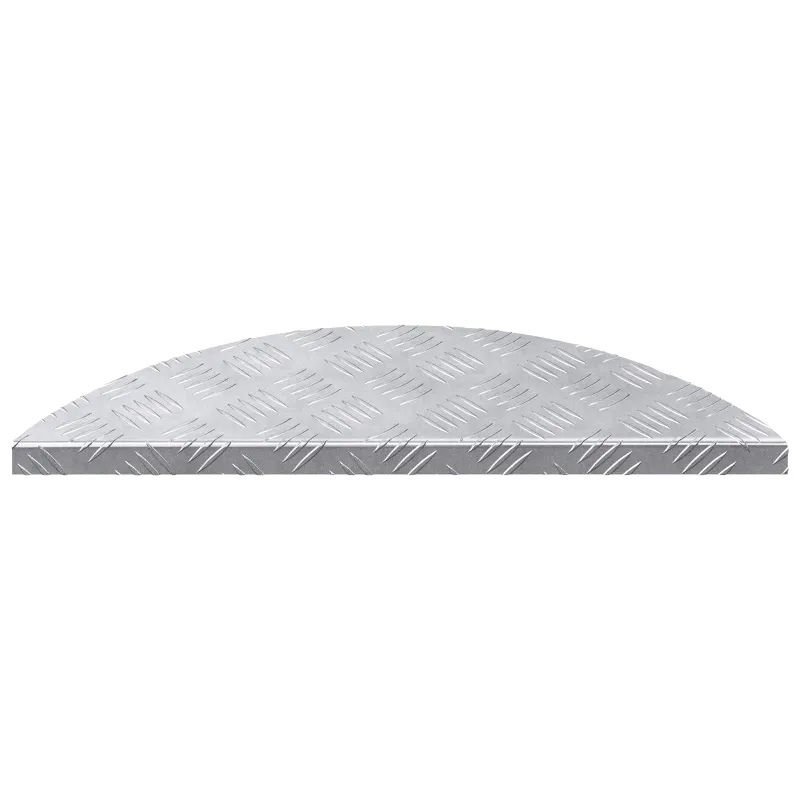 Laiptų danga 5 pcs Sidabro 60 x 18 x 2,5 cm Aliuminis