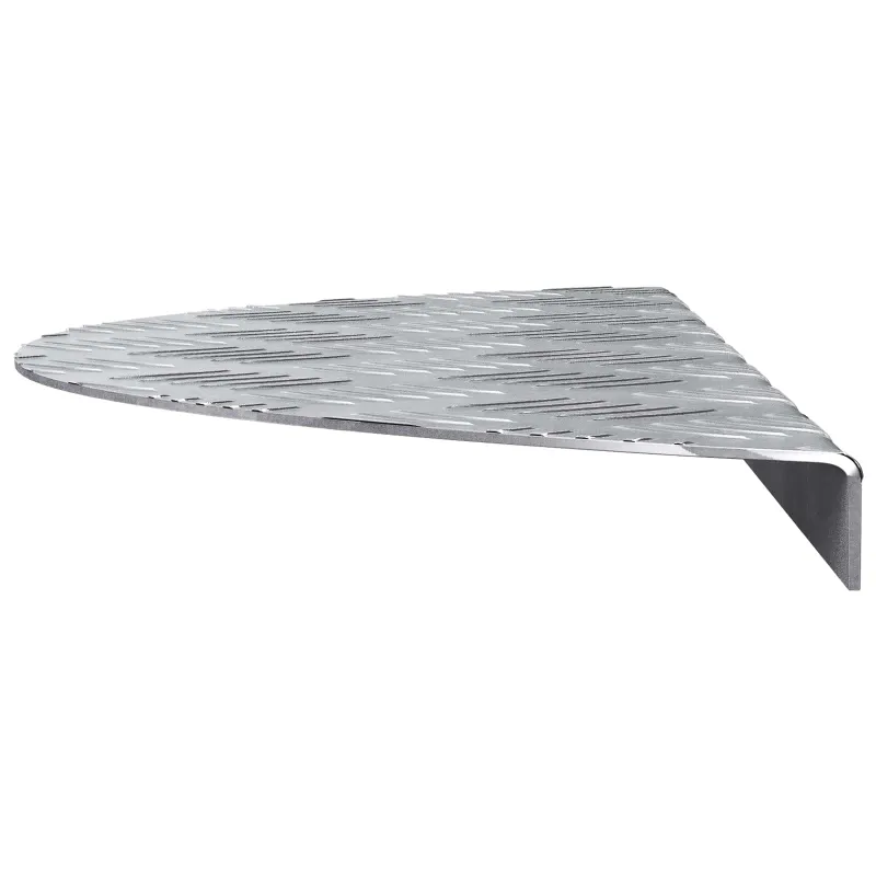 Laiptų danga 5 pcs Sidabro 60 x 18 x 2,5 cm Aliuminis