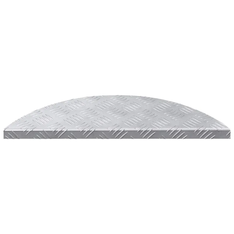 Laiptų danga 15 pcs Sidabro 60 x 18 x 2,5 cm Aliuminis