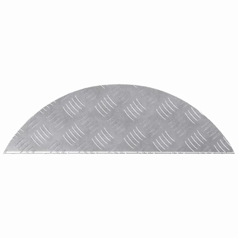 Laiptų danga 15 pcs Sidabro 60 x 18 x 2,5 cm Aliuminis