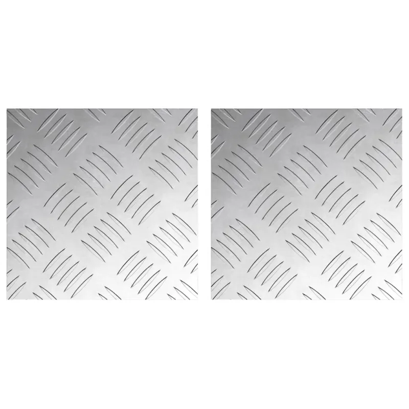 Laiptų danga Kvadrato 2 pcs Sidabro 20 x 20 cm Aliuminis