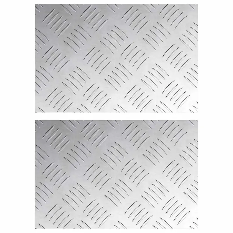 Laiptų danga Stačiakampio 2 pcs Sidabro 30 x 20 cm Aliuminis