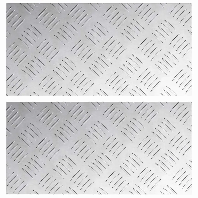 Laiptų danga Stačiakampio 2 pcs Sidabro 40 x 20 cm Aliuminis