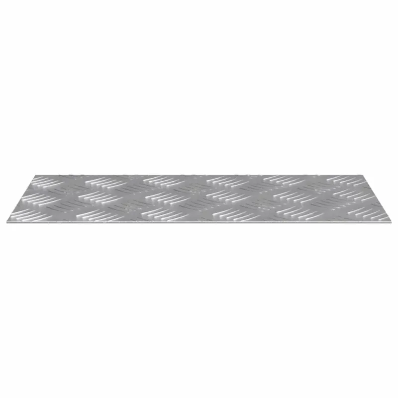 Laiptų danga Stačiakampio 2 pcs Sidabro 40 x 20 cm Aliuminis