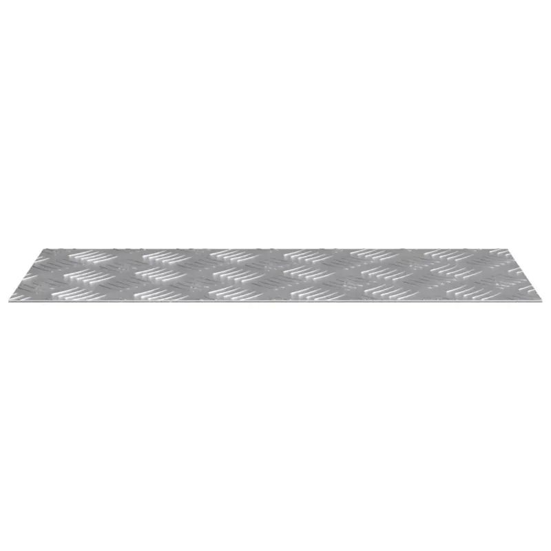 Laiptų danga Stačiakampio 4 pcs Sidabro 50 x 20 cm Aliuminis