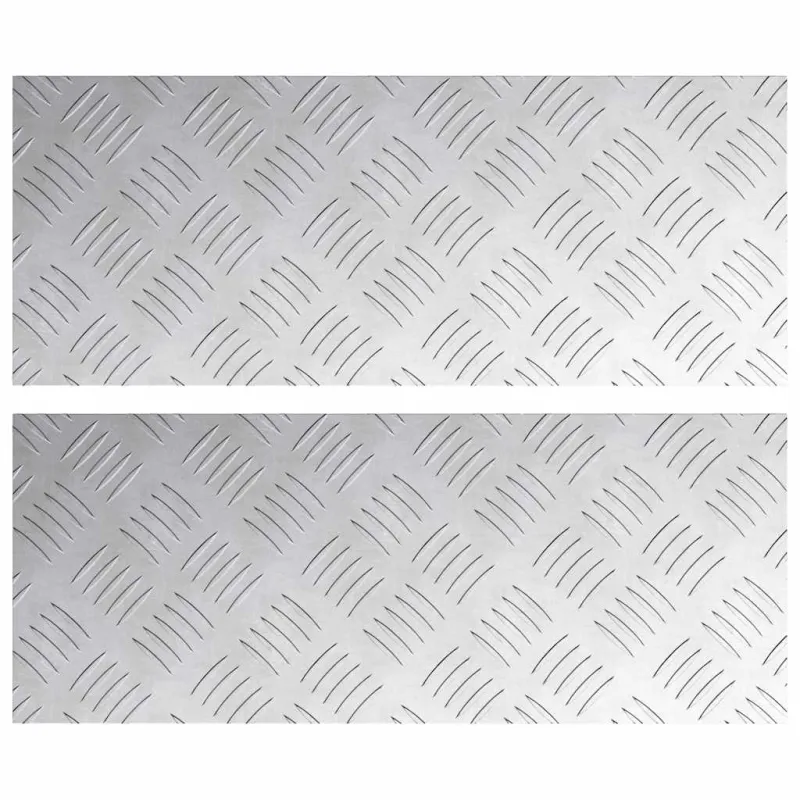 Laiptų danga Stačiakampio 2 pcs Sidabro 50 x 20 cm Aliuminis