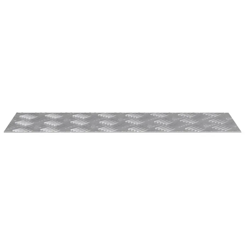 Laiptų danga Stačiakampio 2 pcs Sidabro 60 x 20 cm Aliuminis