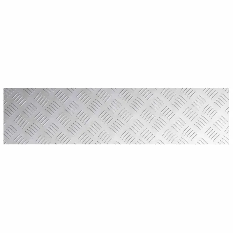 Laiptų danga Stačiakampio 2 pcs Sidabro 80 x 20 cm Aliuminis