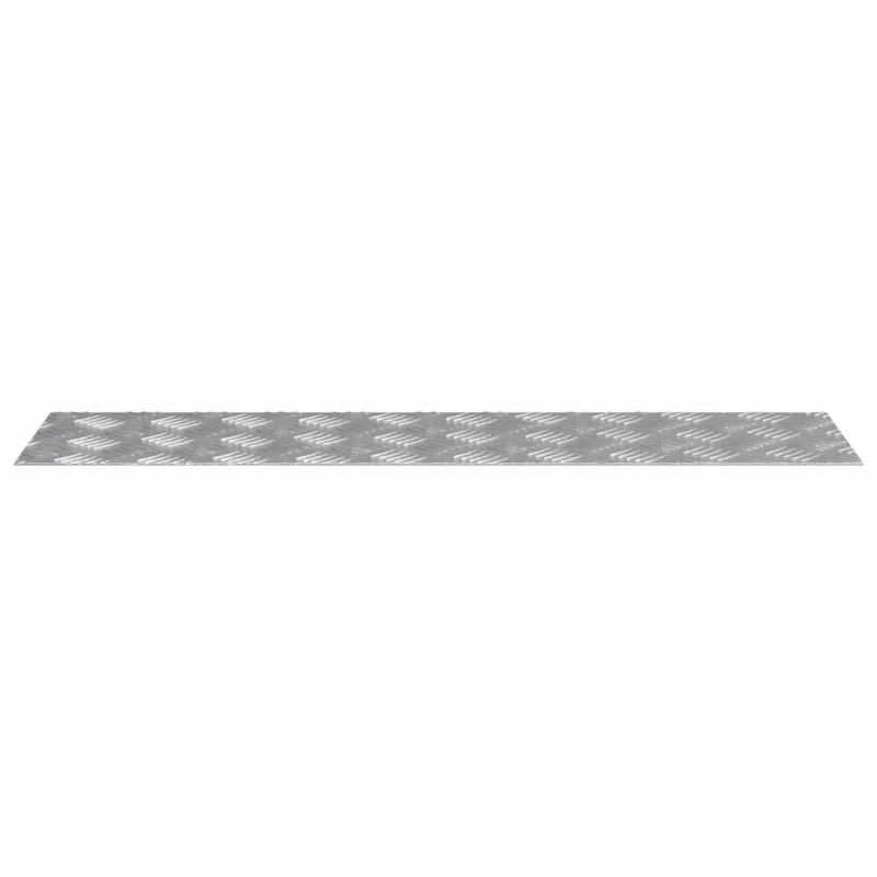 Laiptų danga Stačiakampio 4 pcs Sidabro 80 x 20 cm Aliuminis