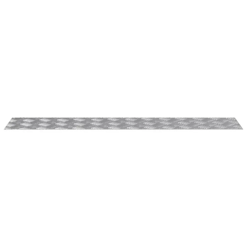 Laiptų danga Stačiakampio 2 pcs Sidabro 100 x 20 cm Aliuminis