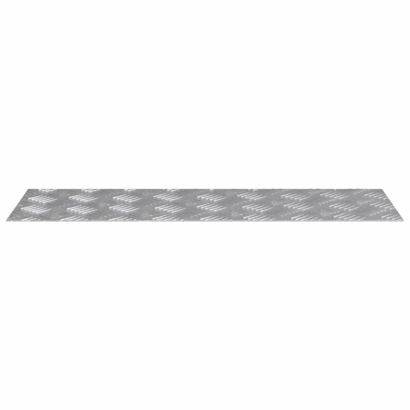 Laiptų danga Stačiakampio 2 pcs Sidabro 75 x 25 cm Aliuminis