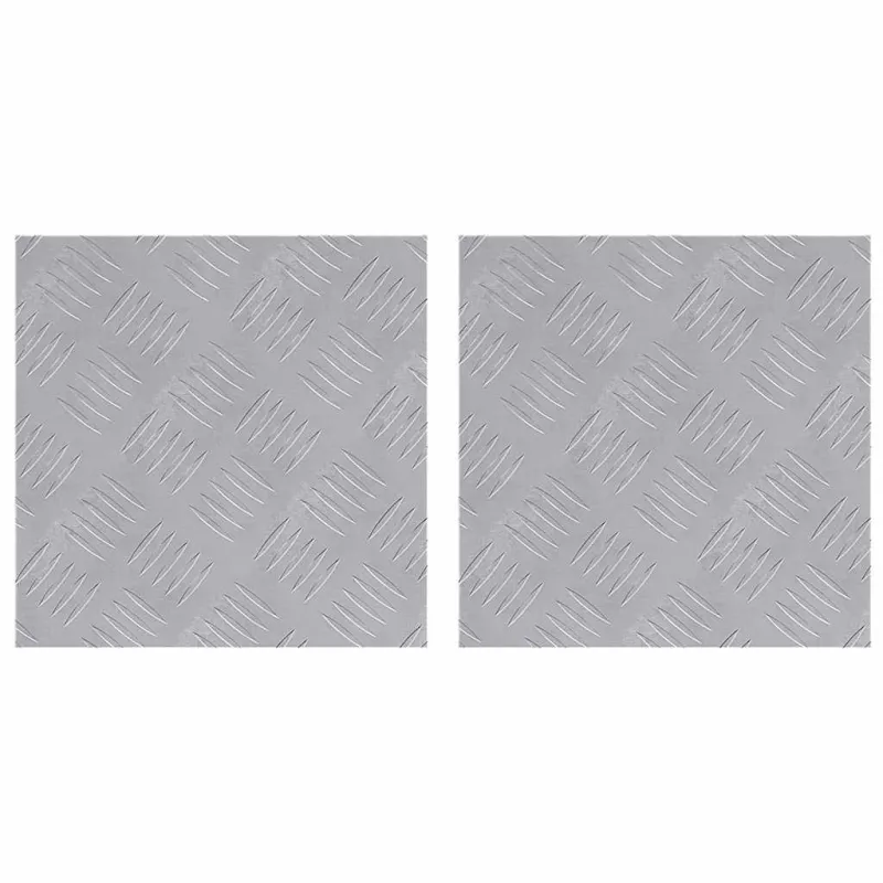 Laiptų danga Kvadrato 2 pcs Sidabro 30 x 30 cm Aliuminis