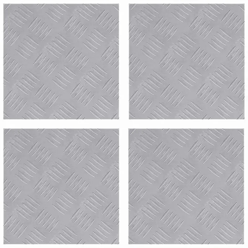 Laiptų danga Kvadrato 4 pcs Sidabro 30 x 30 cm Aliuminis