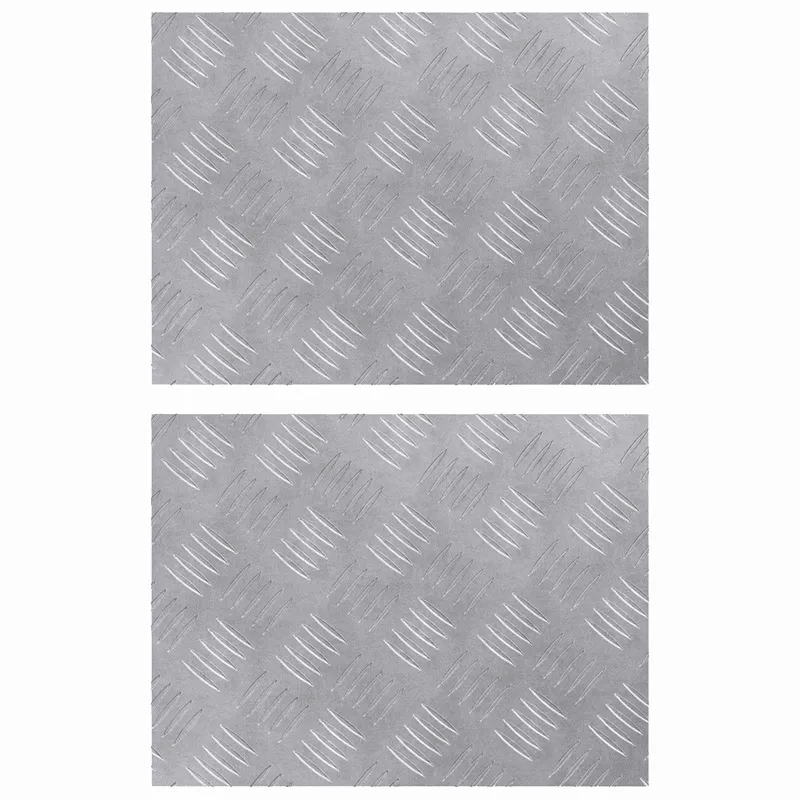 Laiptų danga Stačiakampio 2 pcs Sidabro 40 x 30 cm Aliuminis