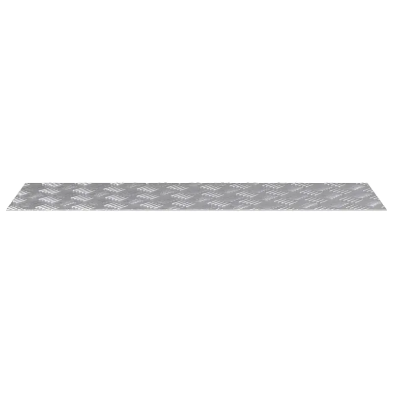 Laiptų danga Stačiakampio 4 pcs Sidabro 100 x 30 cm Aliuminis