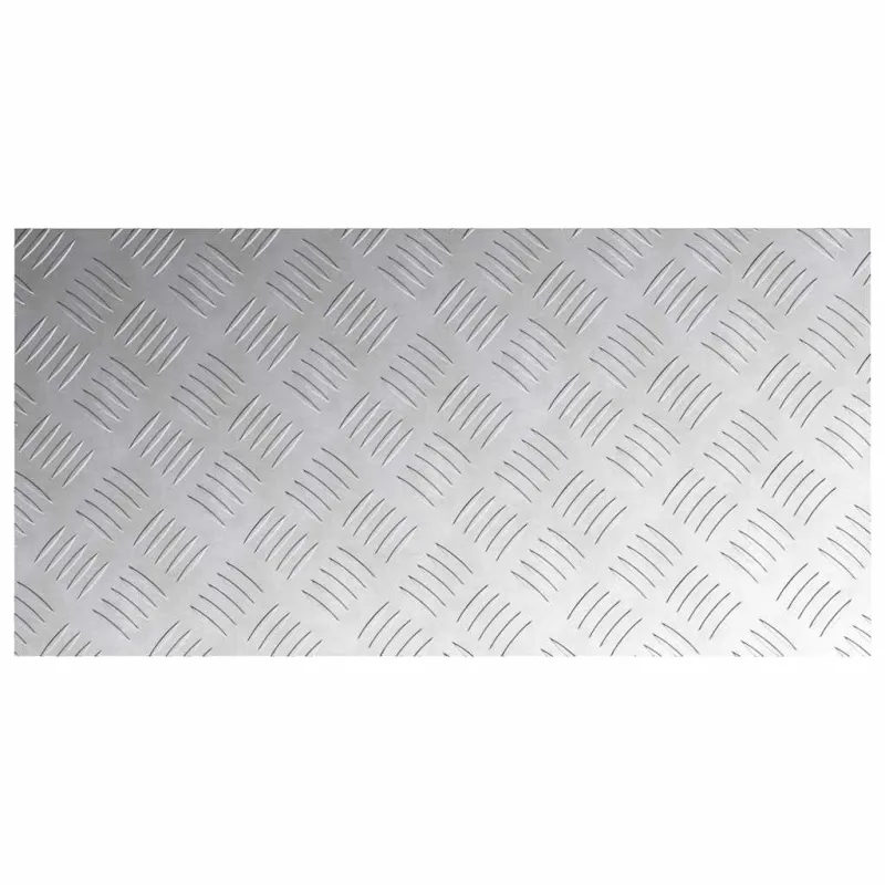 Laiptų danga Stačiakampio 4 pcs Sidabro 80 x 40 cm Aliuminis