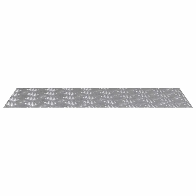 Laiptų danga Stačiakampio 4 pcs Sidabro 90 x 40 cm Aliuminis