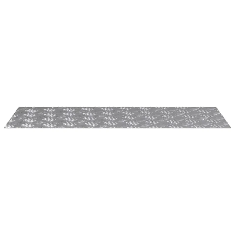 Laiptų danga Stačiakampio 4 pcs Sidabro 100 x 40 cm Aliuminis