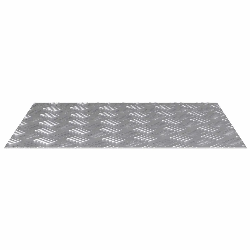 Laiptų danga Stačiakampio 2 pcs Sidabro 60 x 50 cm Aliuminis