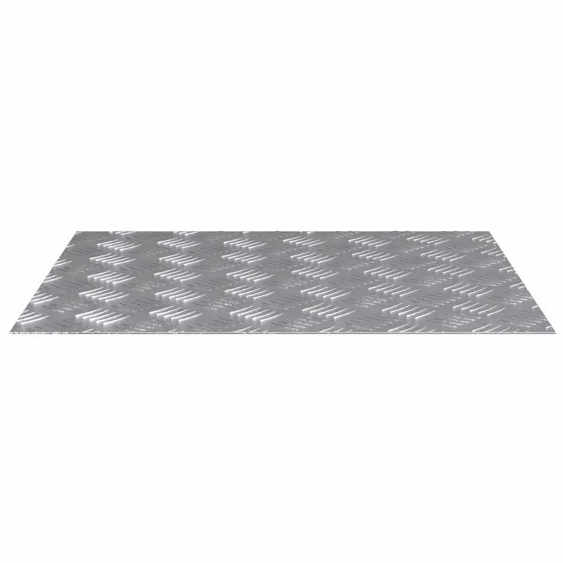 Laiptų danga Stačiakampio 2 pcs Sidabro 60 x 50 cm Aliuminis