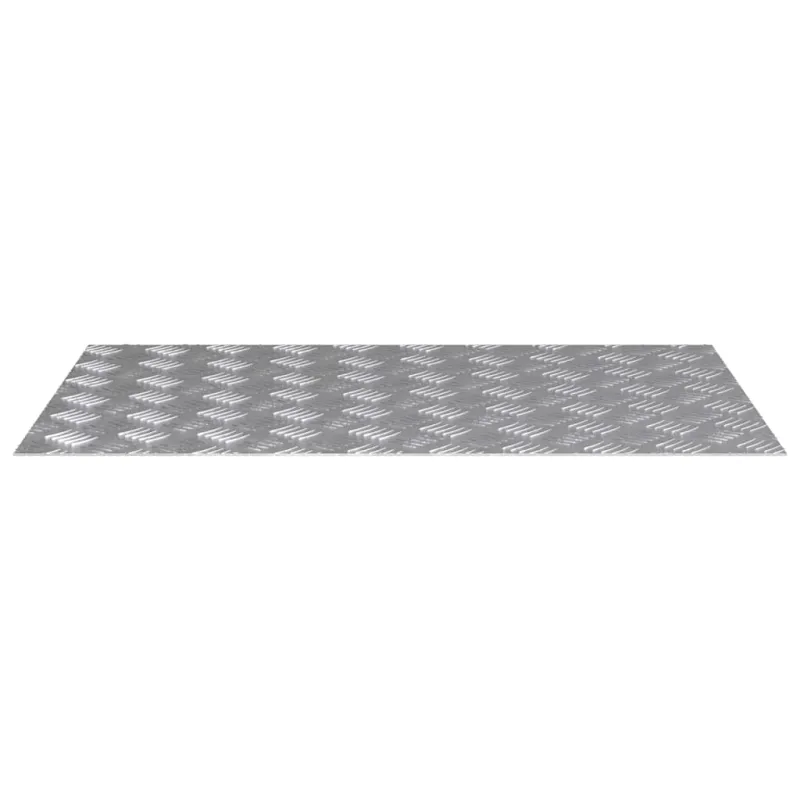 Laiptų danga Stačiakampio 2 pcs Sidabro 80 x 50 cm Aliuminis