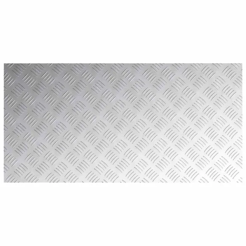 Laiptų danga Stačiakampio 4 pcs Sidabro 100 x 50 cm Aliuminis
