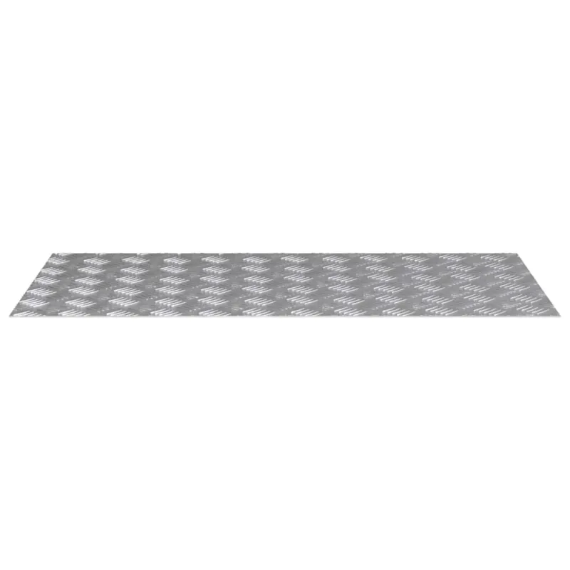 Laiptų danga Stačiakampio 2 pcs Sidabro 100 x 50 cm Aliuminis