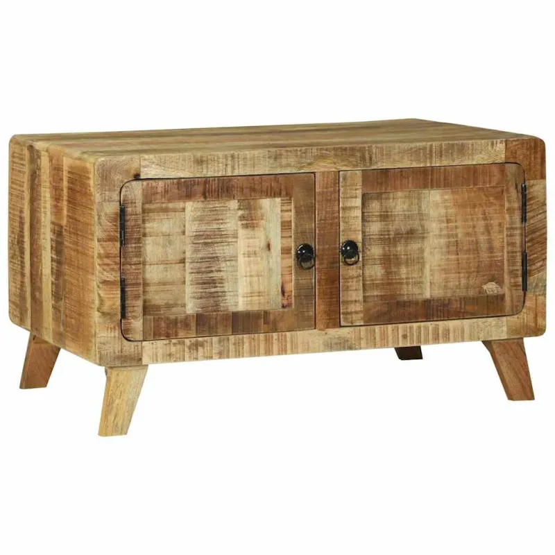 Kavos staliukas Ruda 80 x 54 x 45 cm Kietas mango medis