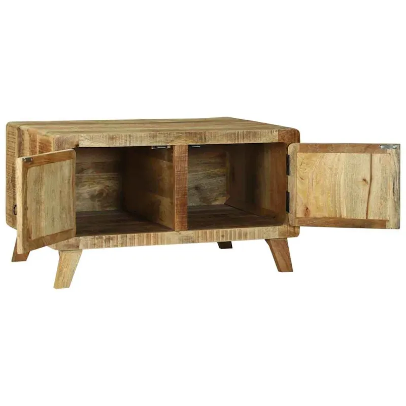 Kavos staliukas Ruda 80 x 54 x 45 cm Kietas mango medis