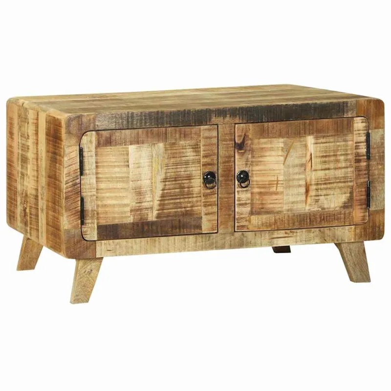 Kavos staliukas Ruda 80 x 54 x 45 cm Kietas mango medis