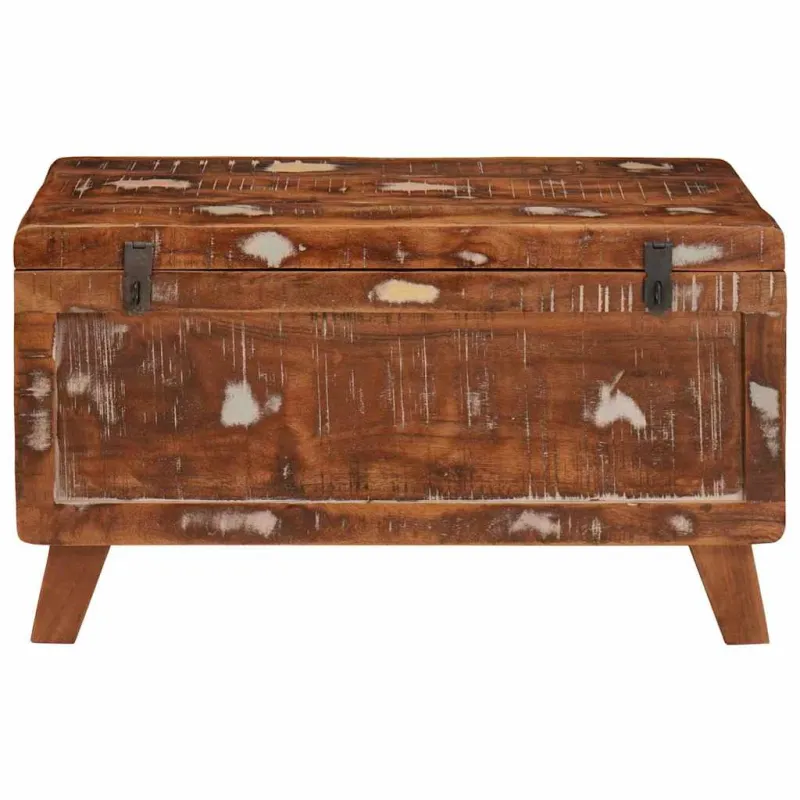 Saugojimo dėžė 70 x 35 x 40 cm perdirbtos medienos masyvas