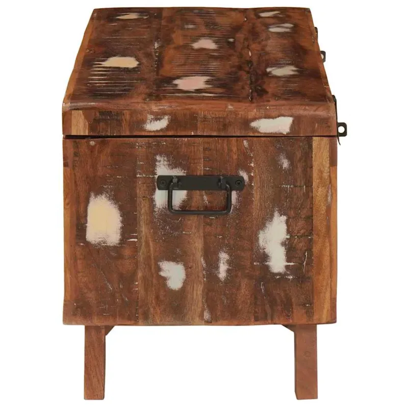 Saugojimo dėžė 70 x 35 x 40 cm perdirbtos medienos masyvas