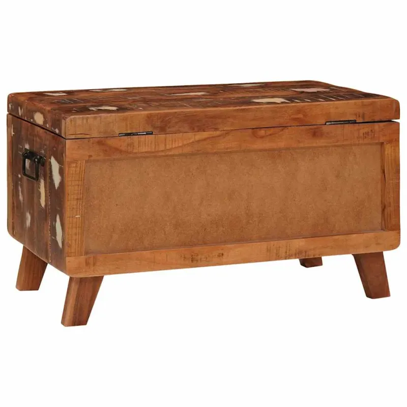 Saugojimo dėžė 70 x 35 x 40 cm perdirbtos medienos masyvas