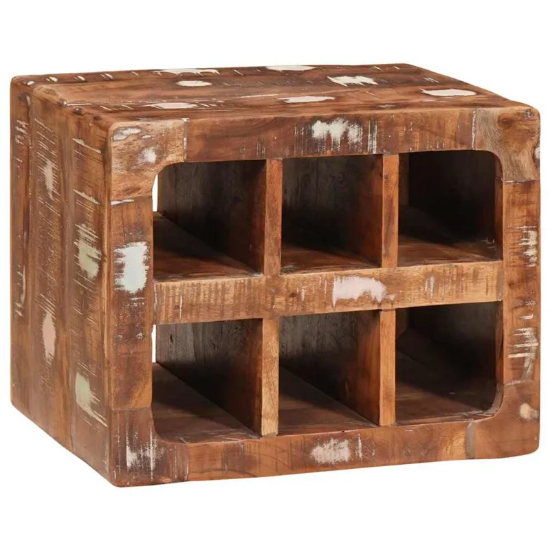 Vyno stovas Ruda 44 x 30 x 35 cm Kietas atkurtas medis