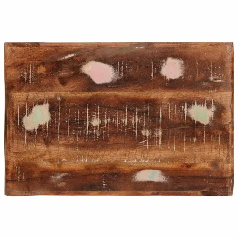 Naktinis staliukas 2 pcs Ruda Kietas atkurtas medis