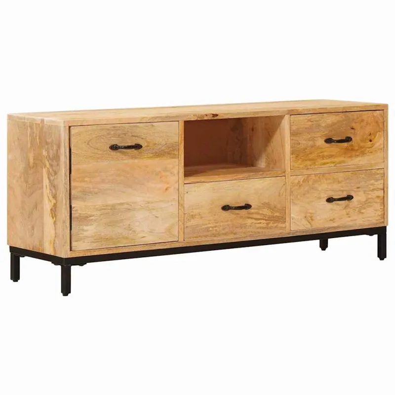 Televizorių stovai Ruda 110 x 30 x 46 cm Kietas mango medis