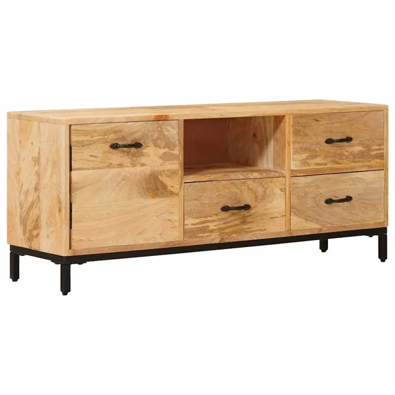 Televizorių stovai Ruda 110 x 30 x 46 cm Kietas mango medis