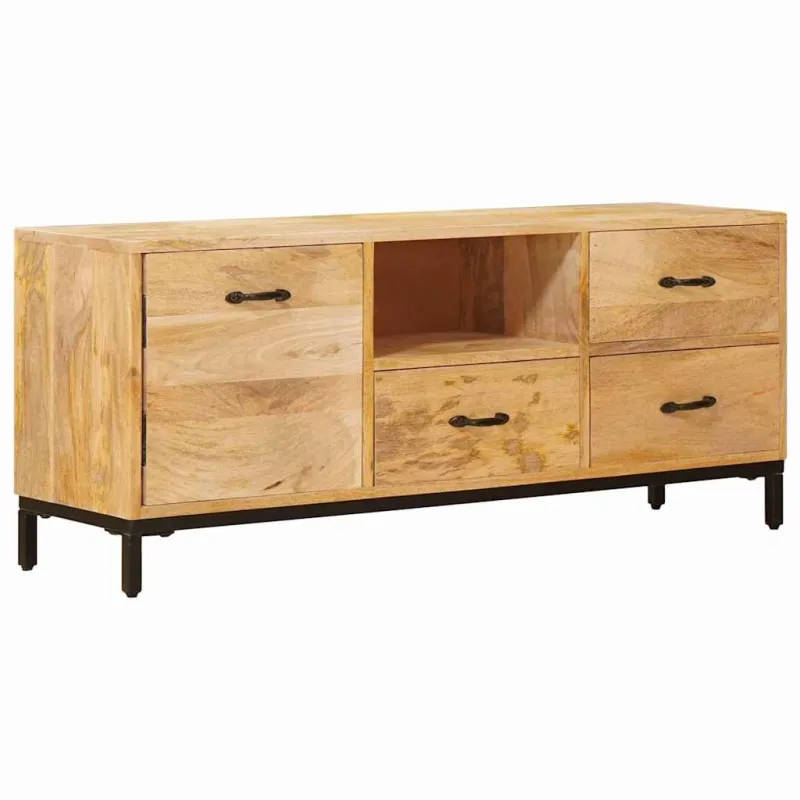 Televizorių stovai Ruda 110 x 30 x 46 cm Kietas mango medis