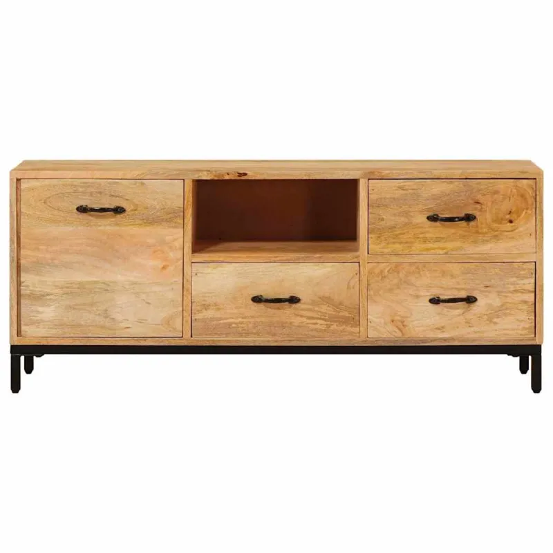 Televizorių stovai Ruda 110 x 30 x 46 cm Kietas mango medis