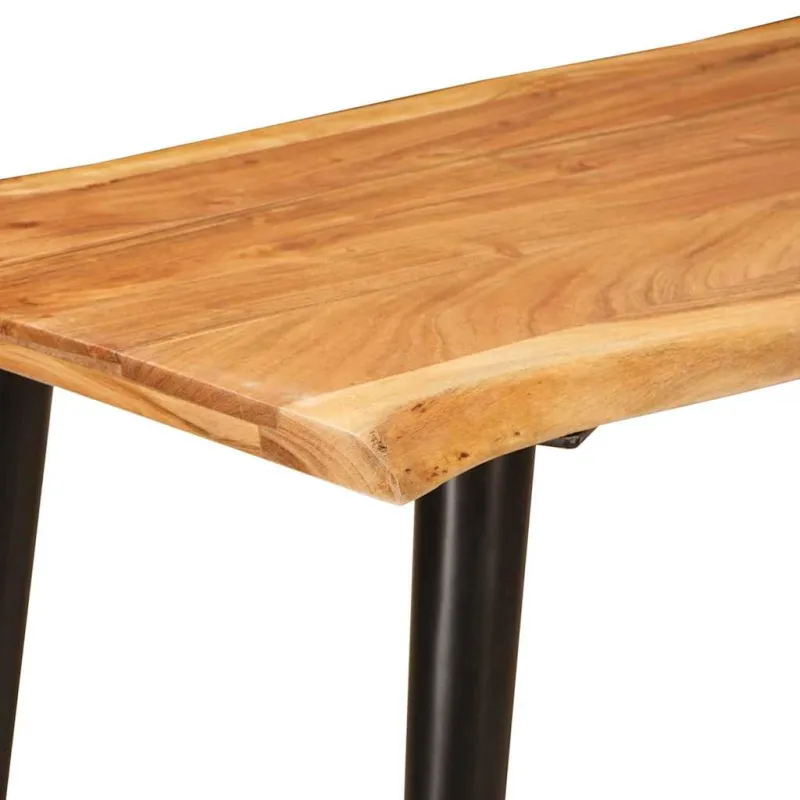Valgomieji stalai Ruda ir juoda 110 x 55 x 78 cm
