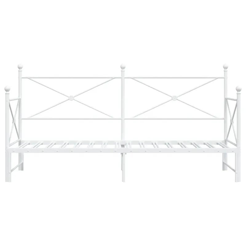 kušetė su kušete be čiužinio Balta 90x200 cm plienas