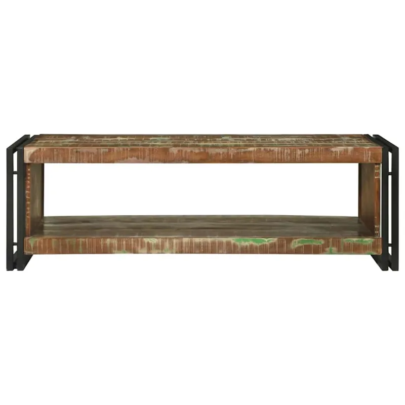 Kavos staliukas 120 x 50 x 38 cm Kietas atkurtas medis