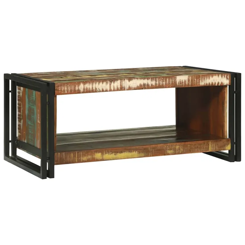 Kavos staliukas 90 x 50 x 38 cm Kietas atkurtas medis