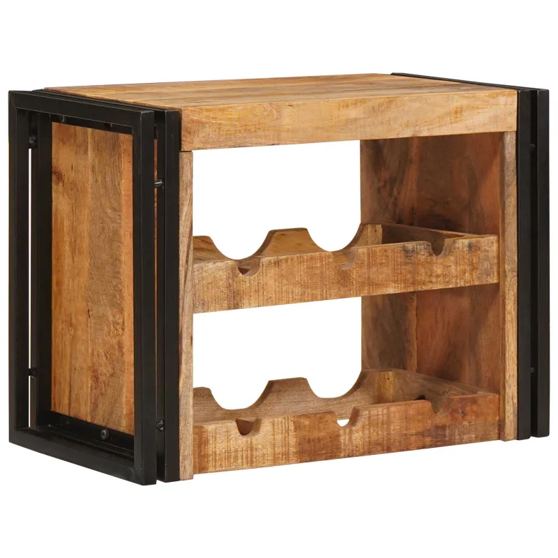 Vyno stovas Ruda 60 x 45 x 33 cm Kietas Rupus Mangų Medis