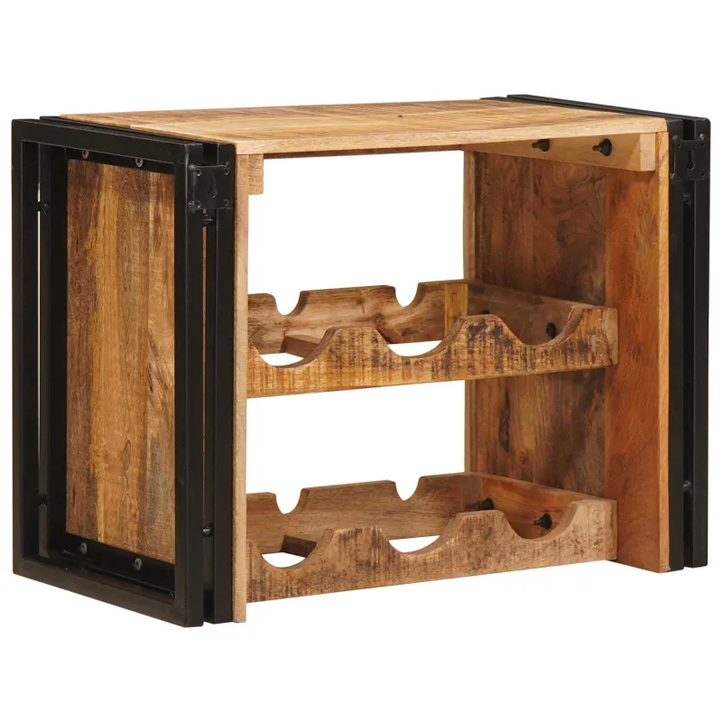 Vyno stovas Ruda 60 x 45 x 33 cm Kietas Rupus Mangų Medis