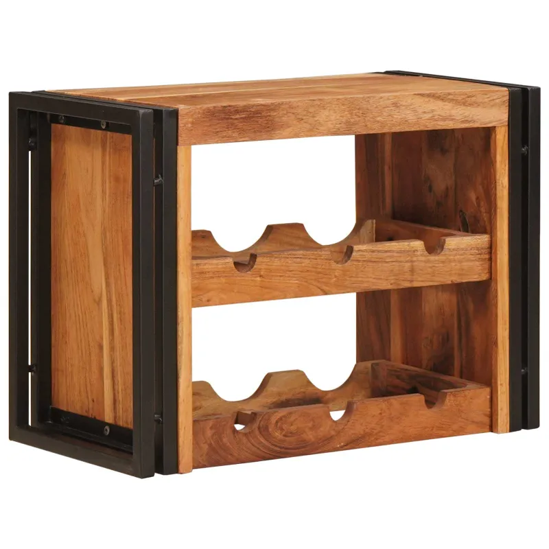 Vyno stovas Ruda 60 x 45 x 33 cm Kietos akacijos mediena